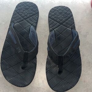 Under Armour Black and Gray Flip Flops